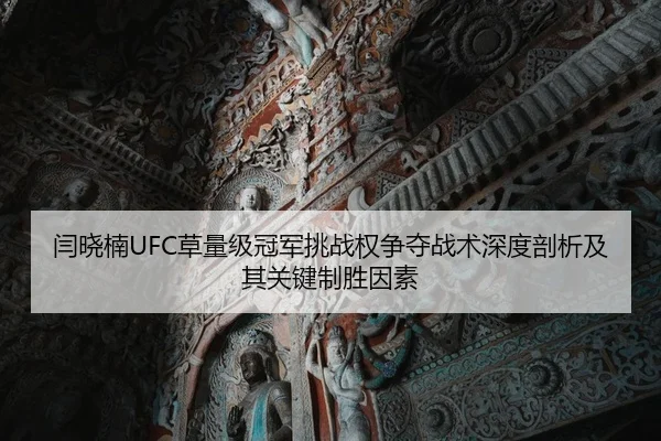 闫晓楠UFC草量级冠军挑战权争夺战术深度剖析及其关键制胜因素